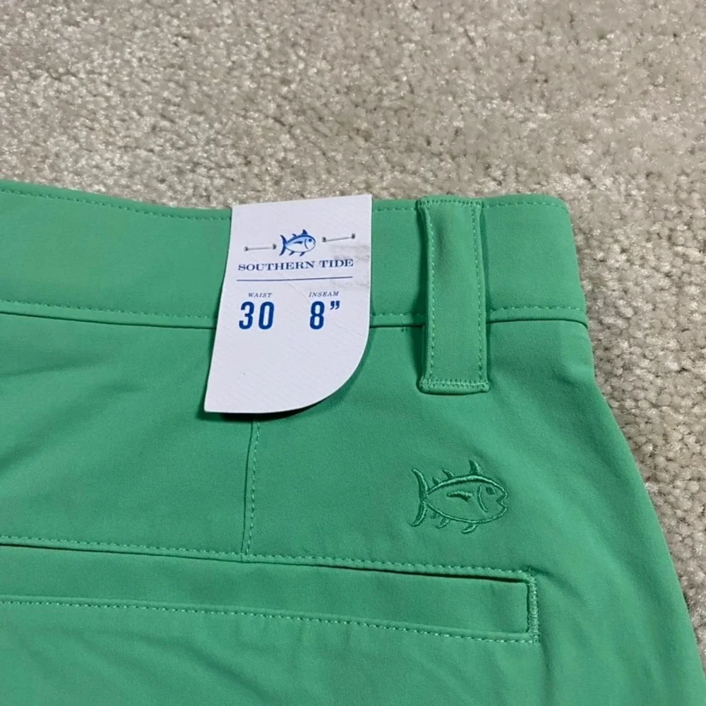 Southern Tide Shorts Mens 30 Green Brrr Performance 8